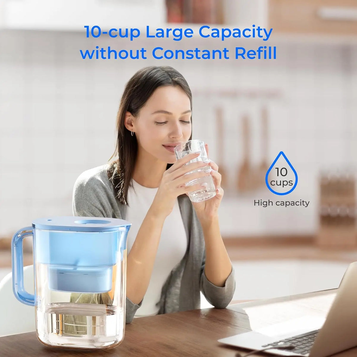 Waterdrop Water Filter Pitcher With Two NSF Certified Filters