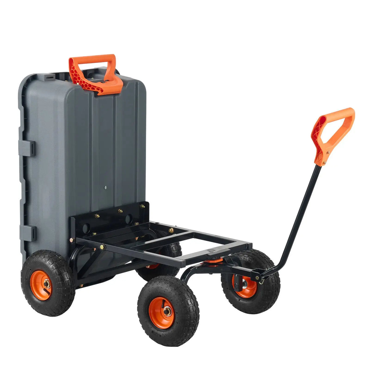 Heavy Duty Steel Garden Dump Cart With Poly Side Handles