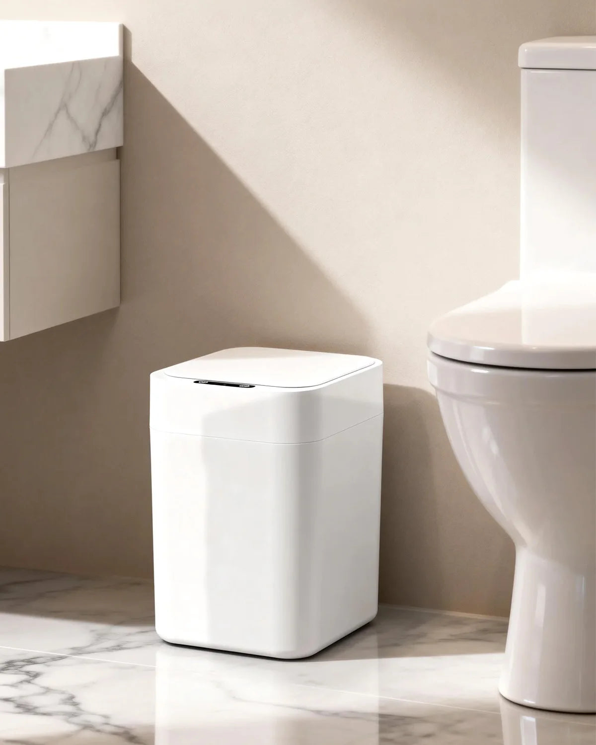 Automatic Self Bagging Trash Can With Touchless Sensor And Lid
