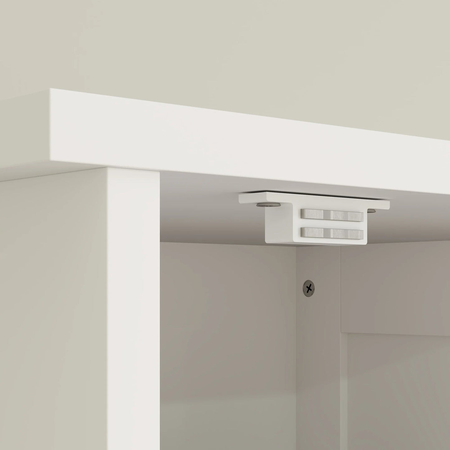 HOMCOM Modern Bathroom Storage Cabinet With Barn Doors