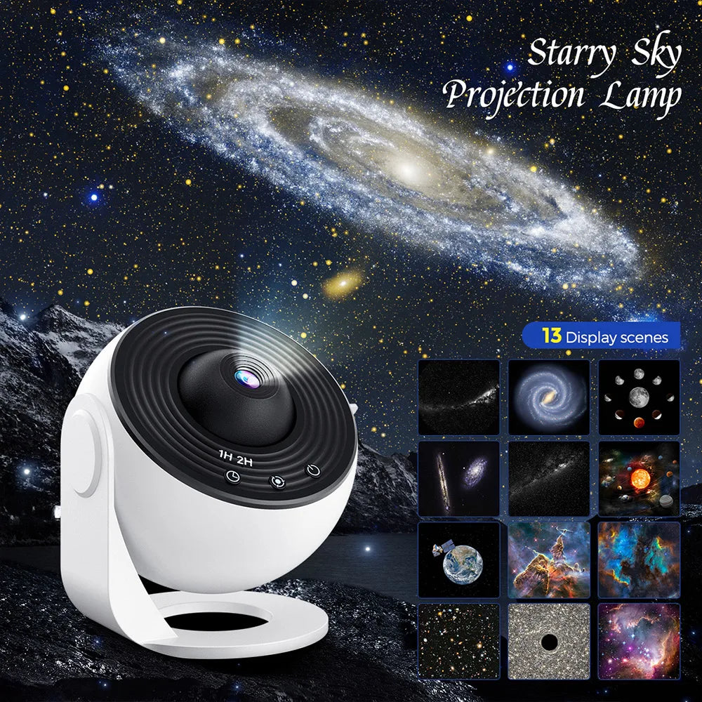 Aiopp Galaxy Projector For Bedroom With LED Stars And Discs