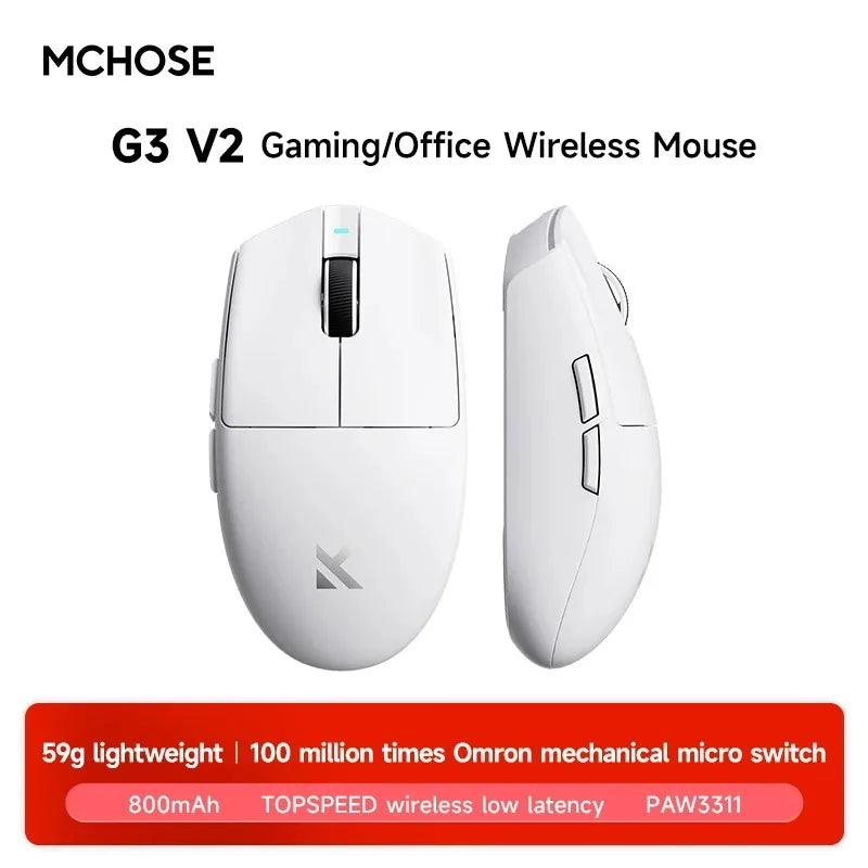 MCHOSE G3 V2 Wireless Gaming Mouse With PixArt 3311