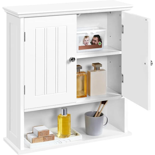 Bathroom Wall Cabinet With Two Doors And Adjustable Shelf