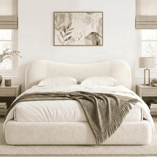 EnHomee Cloud Bed Frame With Detachable Headboard