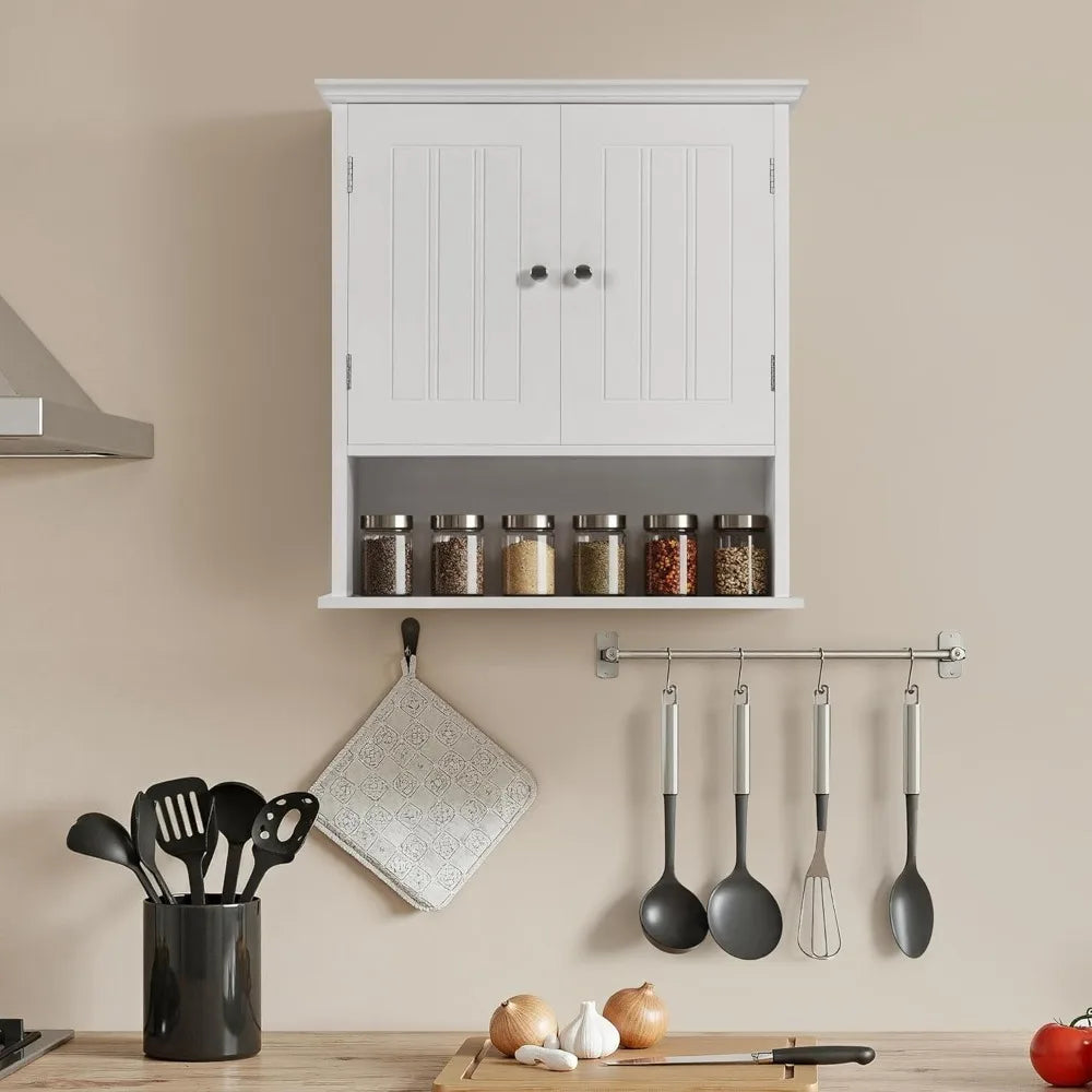 Bathroom Wall Cabinet With Two Doors And Adjustable Shelf
