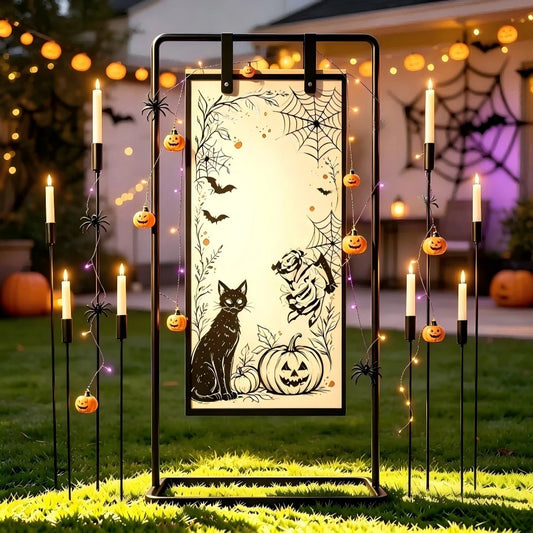 Adjustable Metal Wedding Sign Stand Heavy Duty Leather Straps Holder