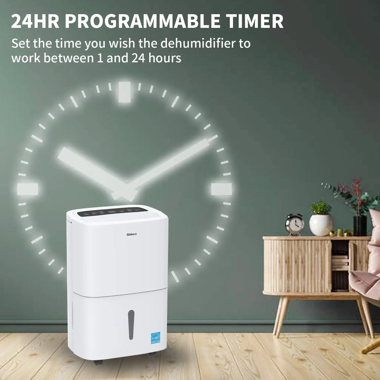 Shinco 150 Pint Energy Star Dehumidifier With WiFi