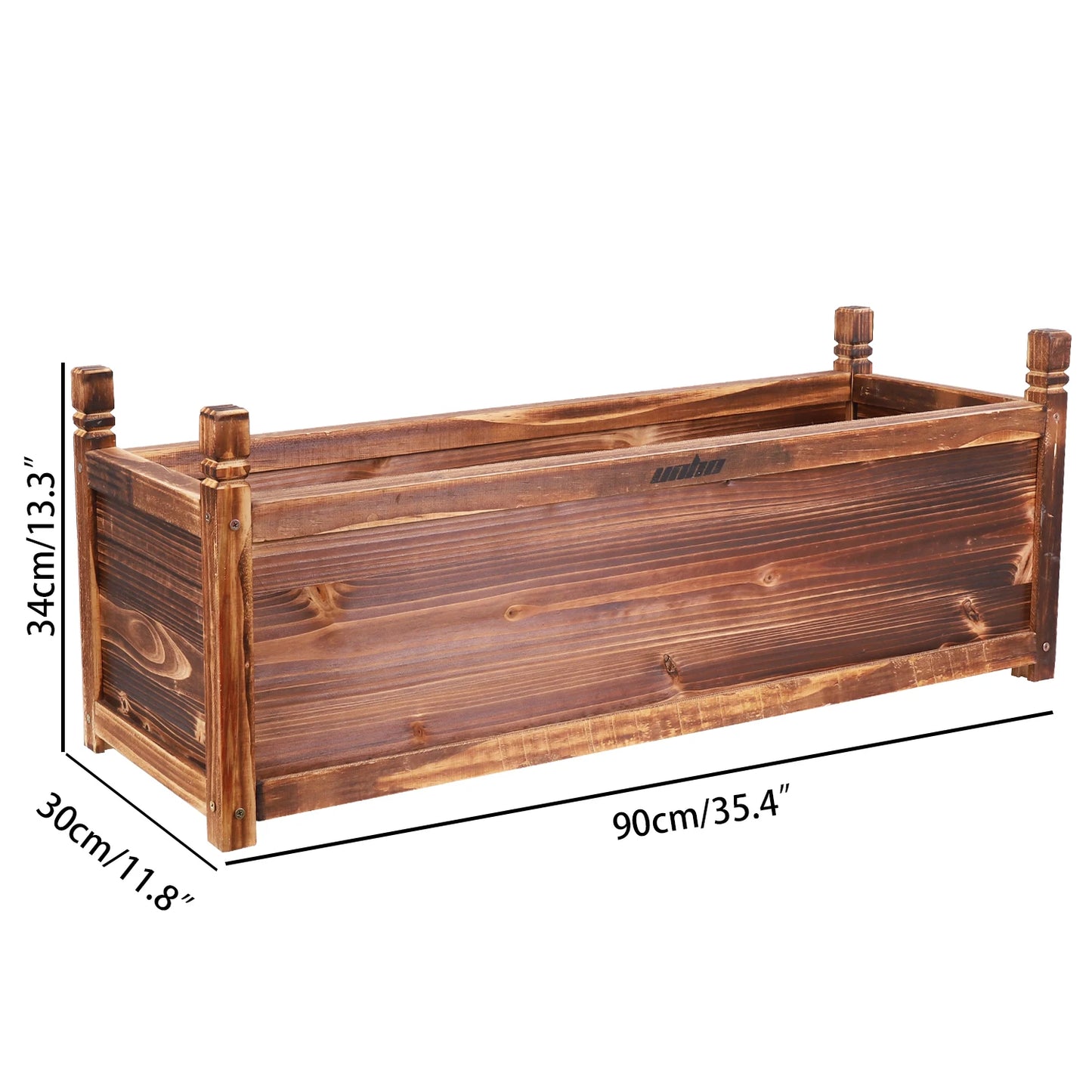 Wooden Raised Flower Bed Planter Box For Vegetables And Herbs