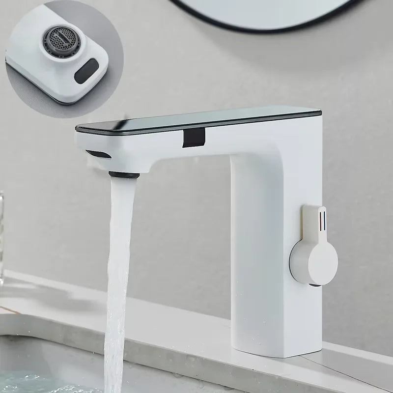 Shinesia Touch Sensor Bathroom Basin Faucet With Temperature Display