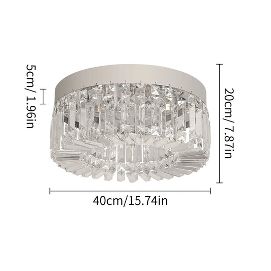 Vetrulus Crystal Ceiling Lamp Modern LED Light Fixture