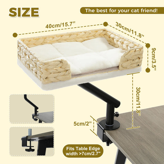 PAWZ Road Cat Desk Bed 360 Degree Rotatable Stand For Indoor Cats