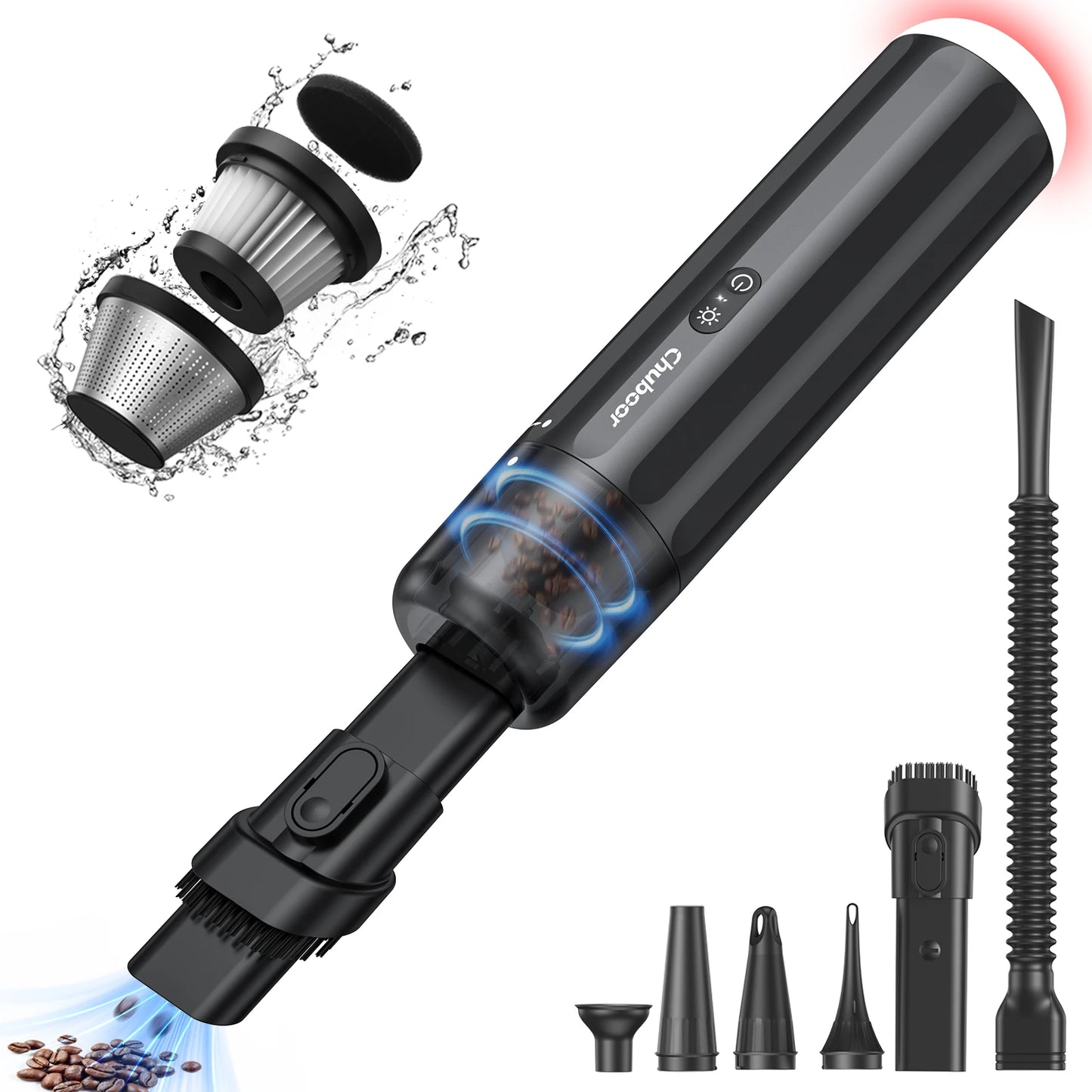 Chuboor Cordless Car Vacuum Cleaner 13000Pa Powerful Handheld