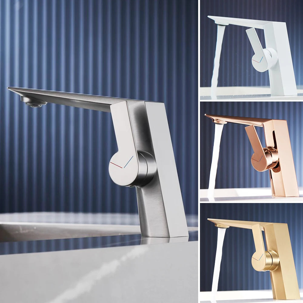 Basin Faucet Single Hole Deck Mounted Brass Mixer Tap
