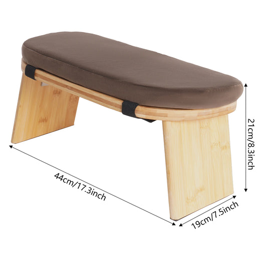 Bymaocar Foldable Meditation Bench Kneeling Stool For Home