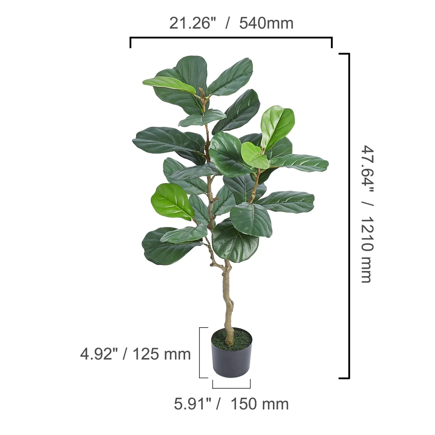 SucceBuy Artificial Olive Tree Faux Plant With Anti Tip Protection