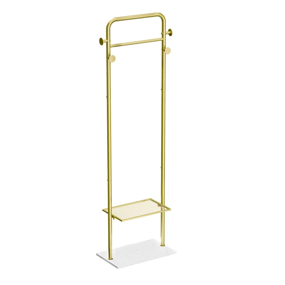 Wisfor Heavy Duty Corner Coat Rack With Marble Base Stand