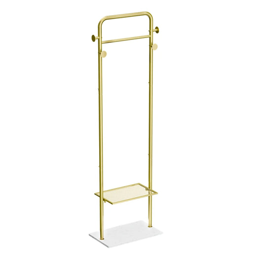 Wisfor Heavy Duty Corner Coat Rack With Marble Base Stand