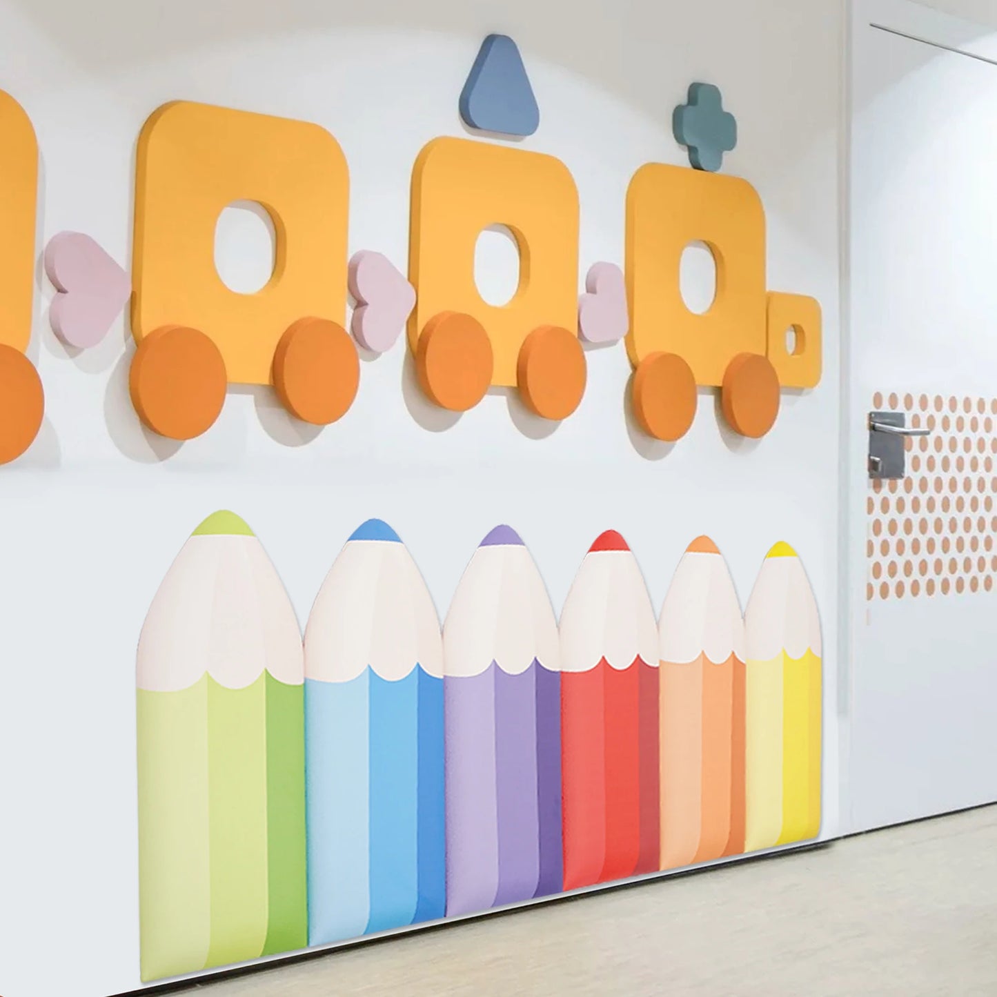 Pencil Wall Stickers Anti Collision Cushions For Kids