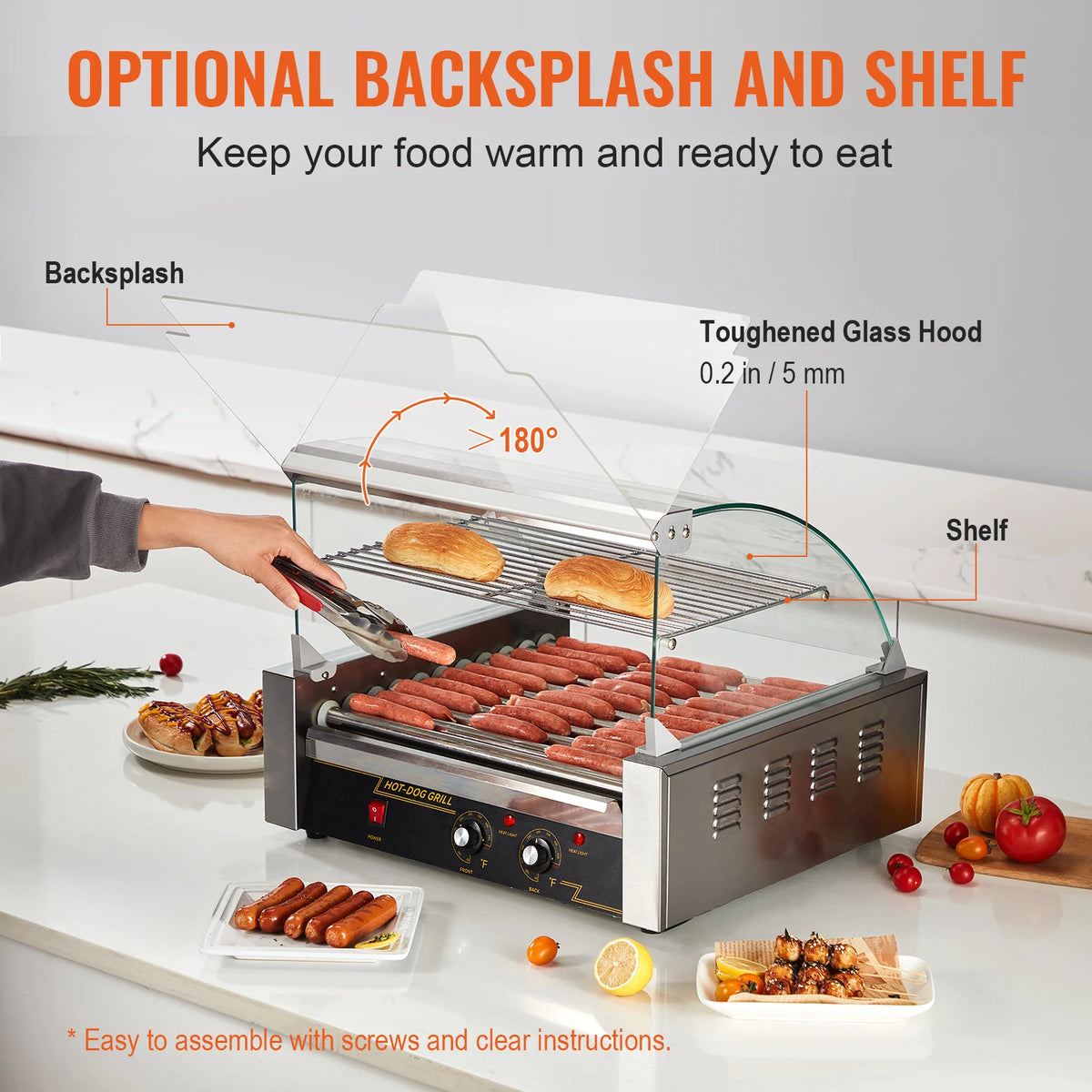 Succebuy Commercial Electric Hot Dog Roller Barbecue Machine