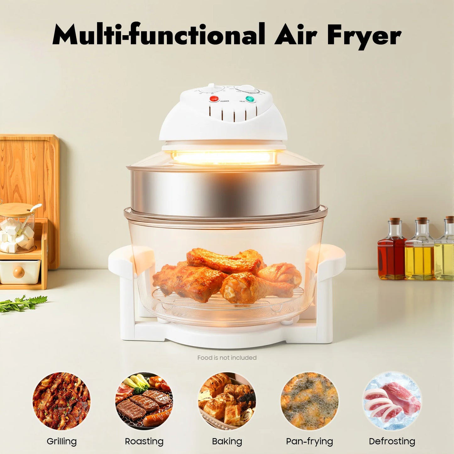Visual Air Fryer With 360 Degree Hot Air Circulation