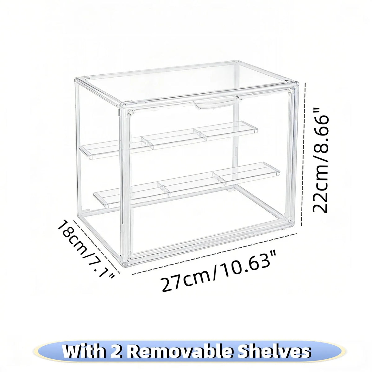 Acrylic Clear Stackable Storage Case Bin For Collectibles