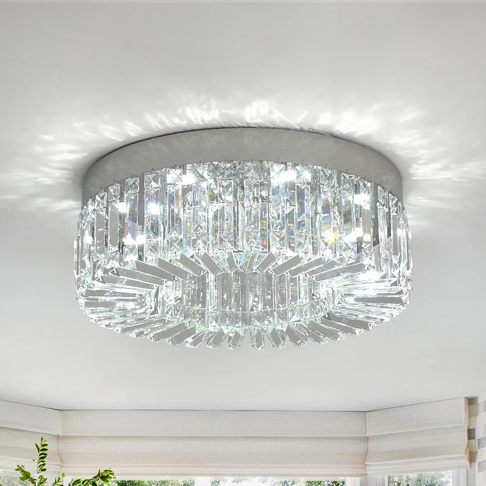 Vetrulus Crystal Ceiling Lamp Modern LED Light Fixture