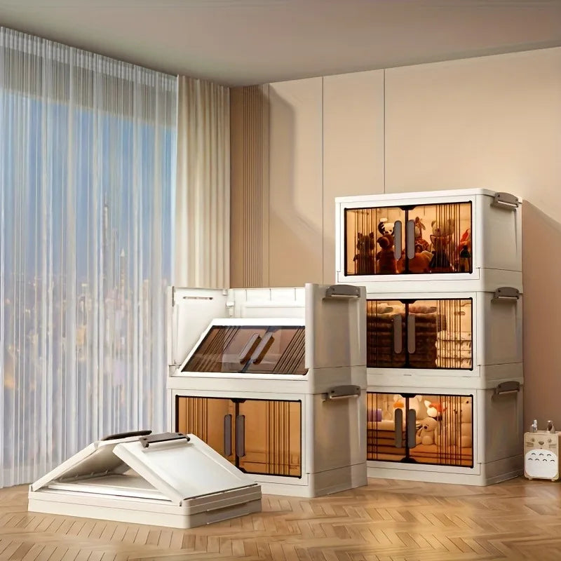 4 To 5 Tier Heavy Duty Plastic Folding Storage Cabinet