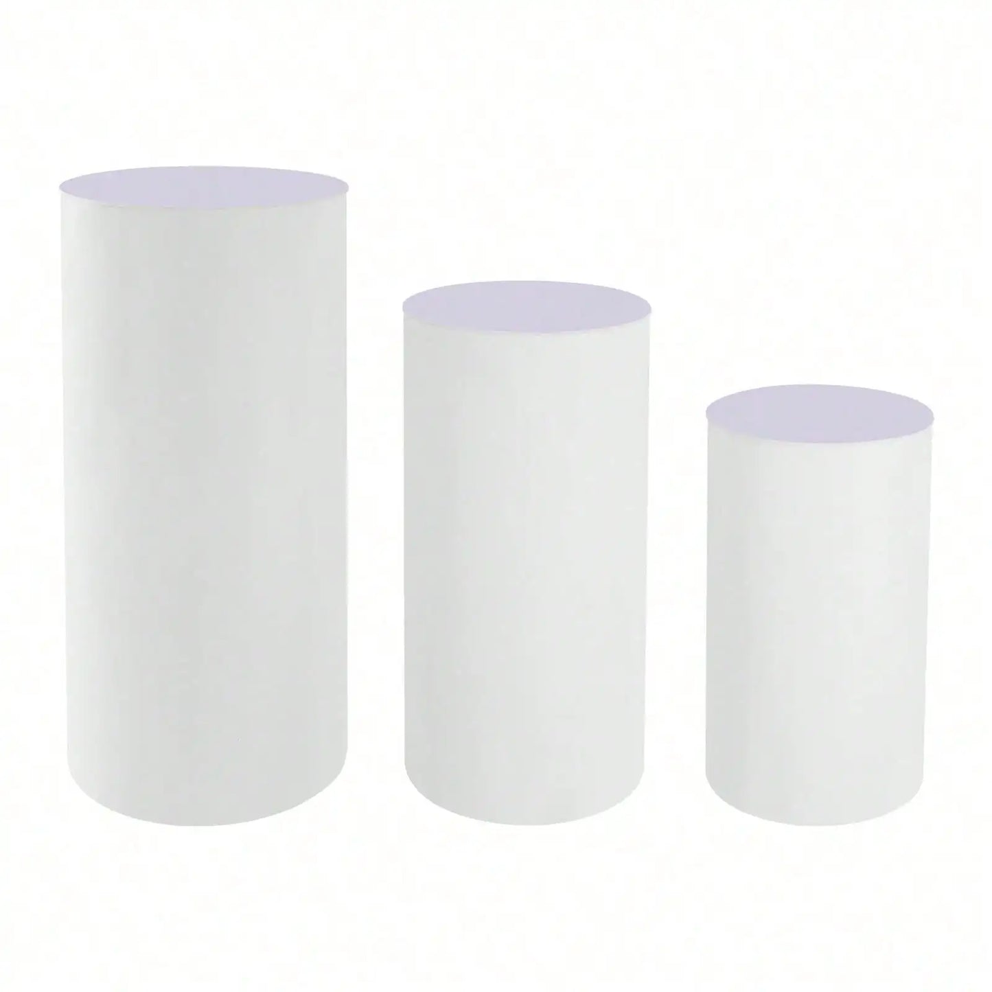 Cylinder Display Pedestal Stands Set For Wedding Party Decor