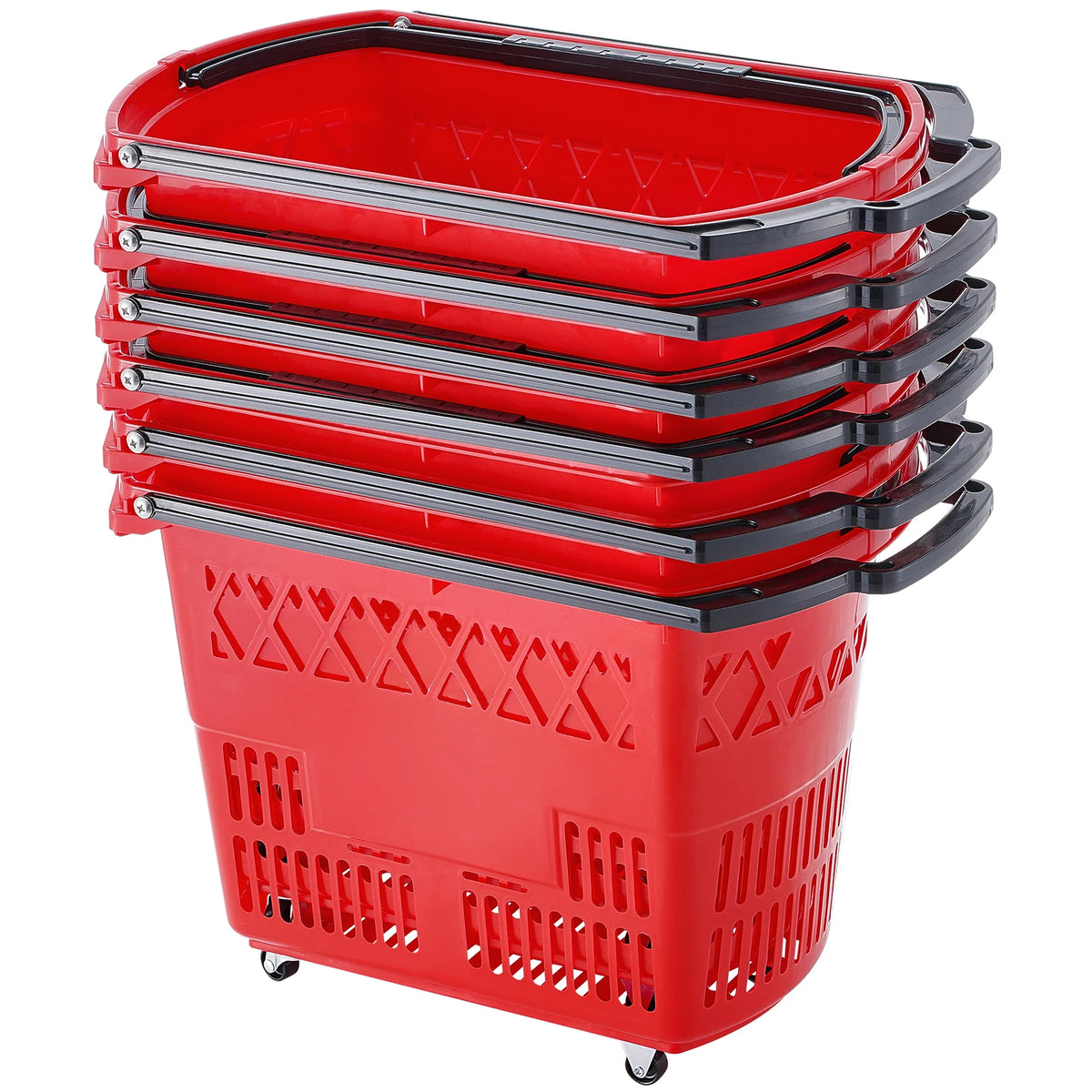 Rolling Shopping Carts With Handles And Wheels For Groceries