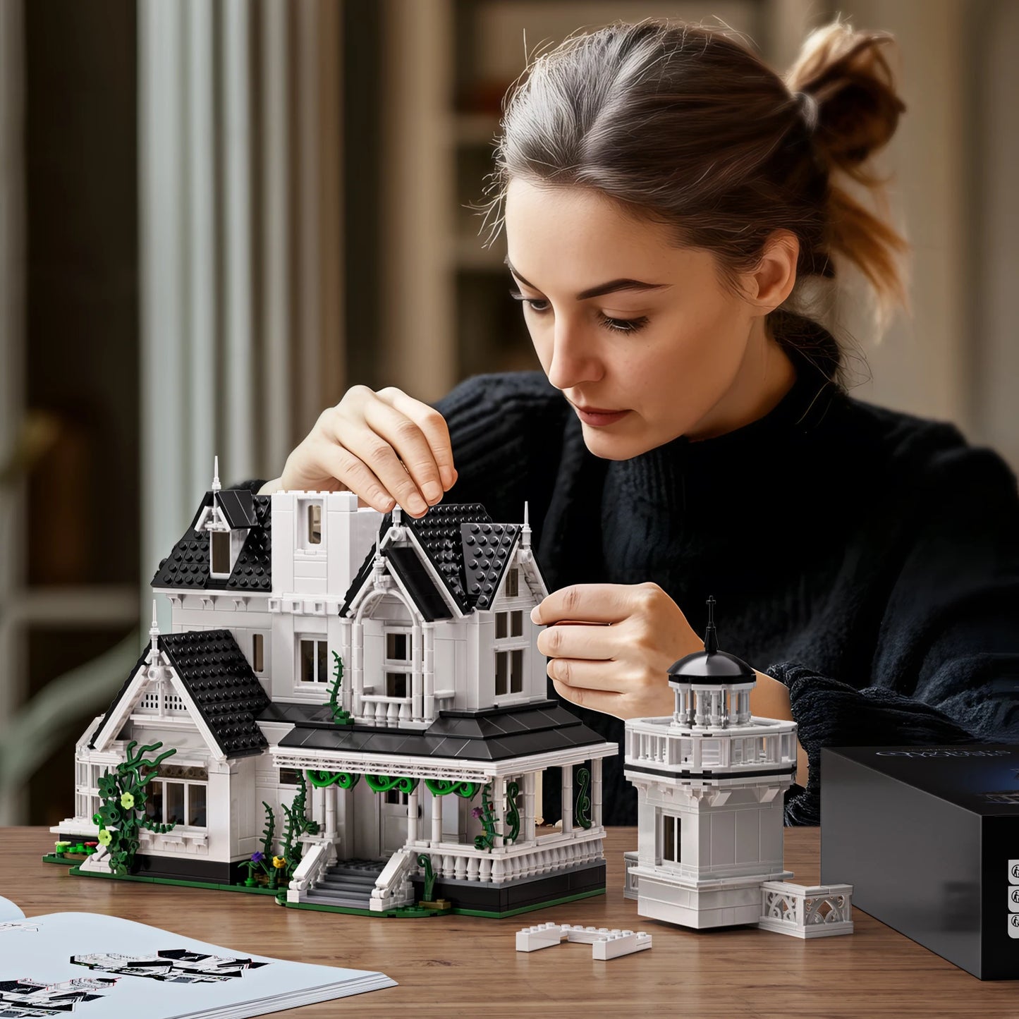 Magic House Building Set With LED Light Victorian Decor