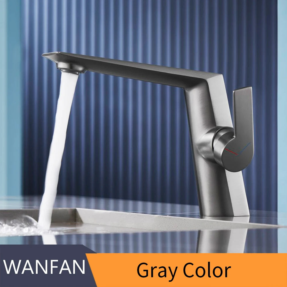 Basin Faucet Single Hole Deck Mounted Brass Mixer Tap