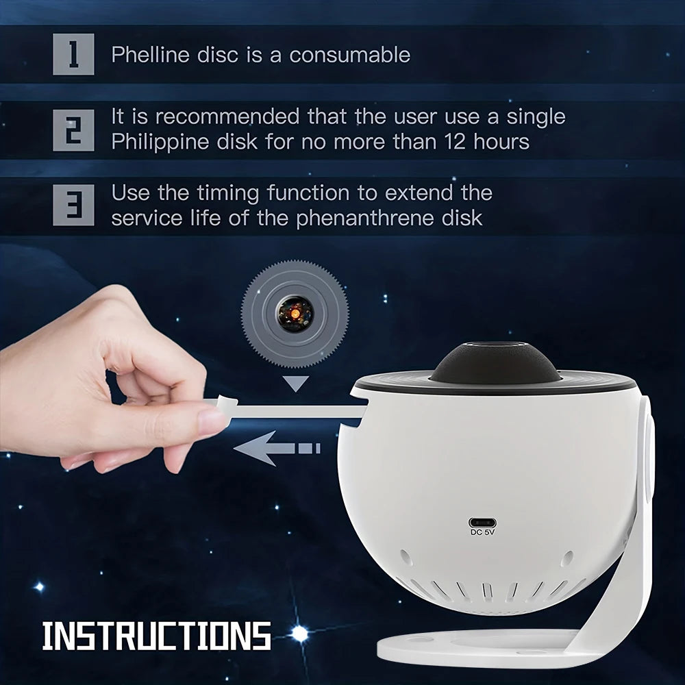 Mexllex Galaxy Ultral Star Projector 13 In 1 LED Night Light With Discs