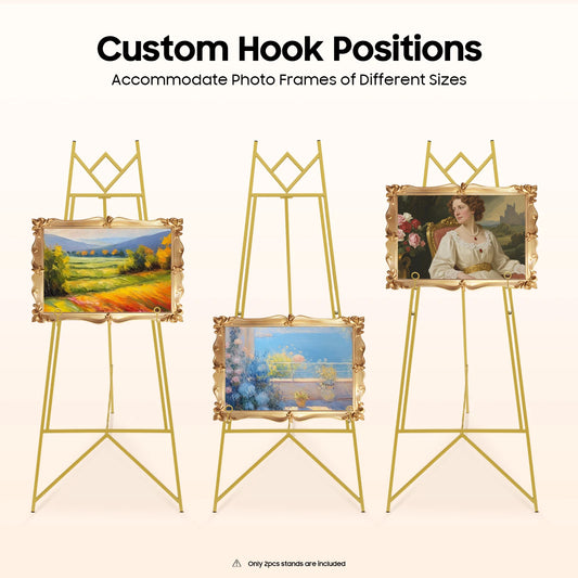 Heavy Duty Steel Easel Stand Display Frame Holder 2 Pack