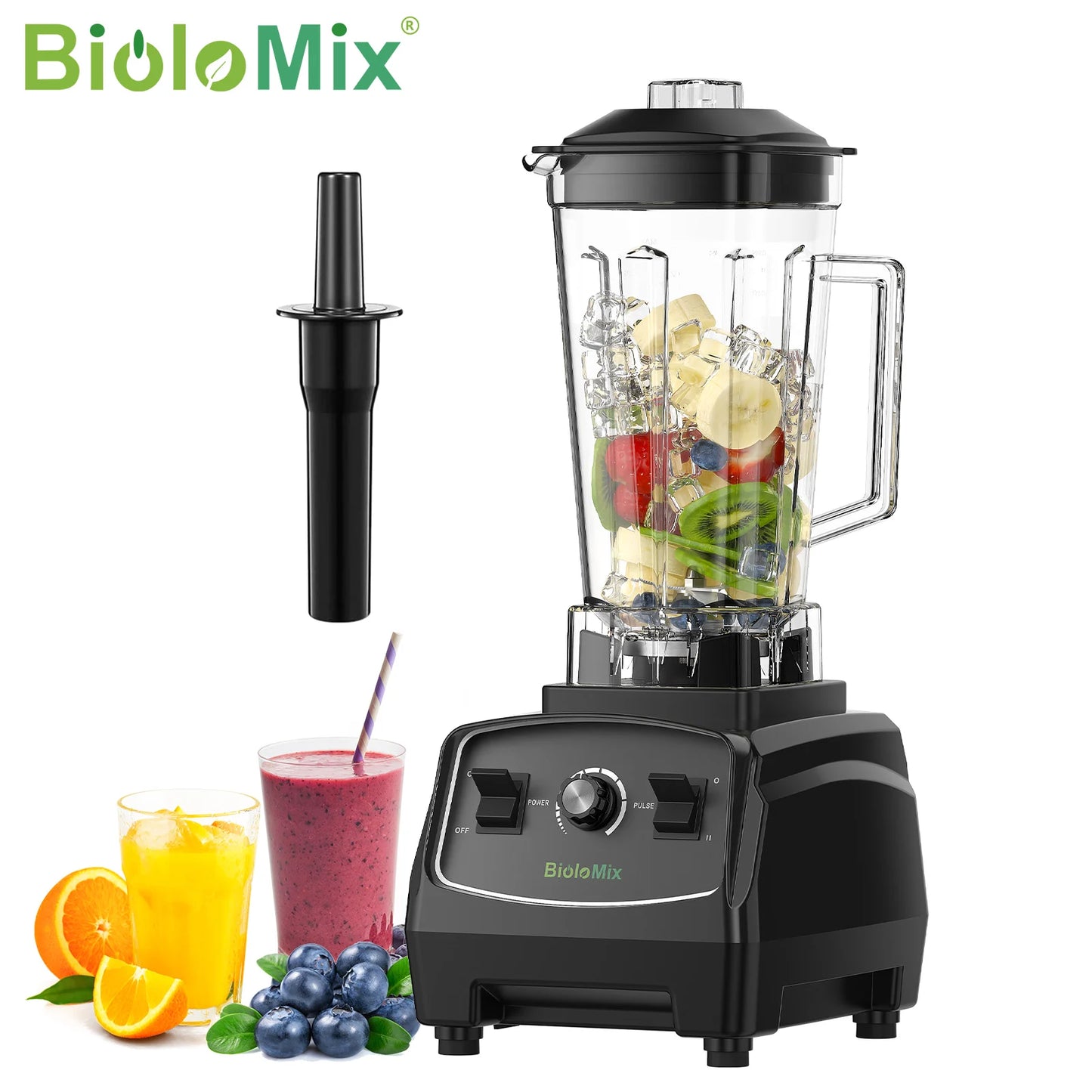 Biolomix BPA Free 3HP 2200W Heavy Duty Blender Juicer