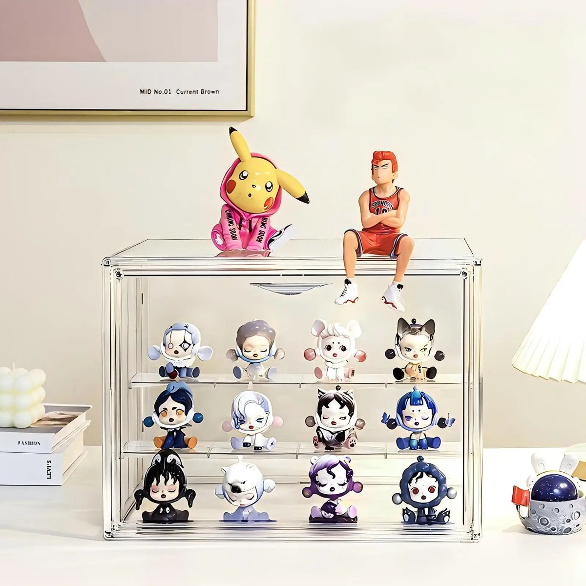 Acrylic Clear Stackable Storage Case Bin For Collectibles