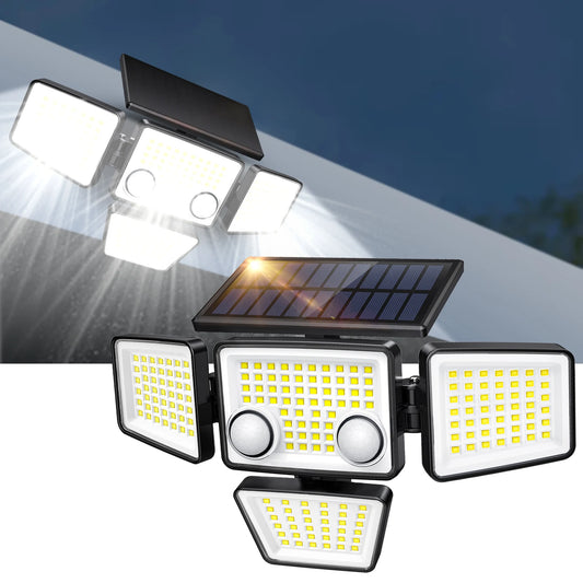 SZRSTH Solar Outdoor Lights 3000LM Motion Sensor Flood Security Lights