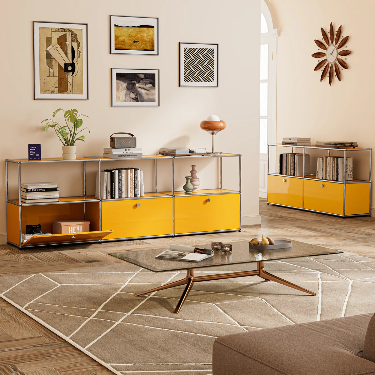 Modern Stainless Steel Storage Cabinet Living Room Tv Stand