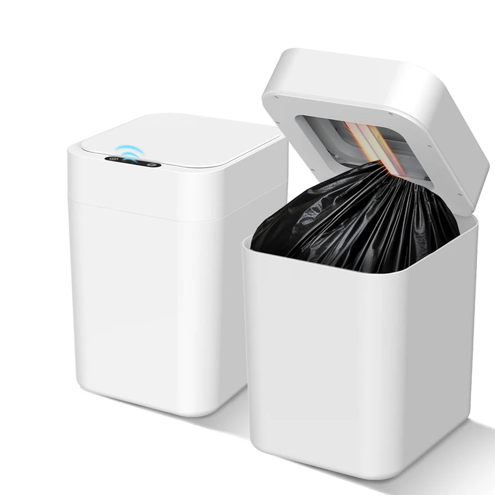 Automatic Self Bagging Trash Can With Touchless Sensor And Lid