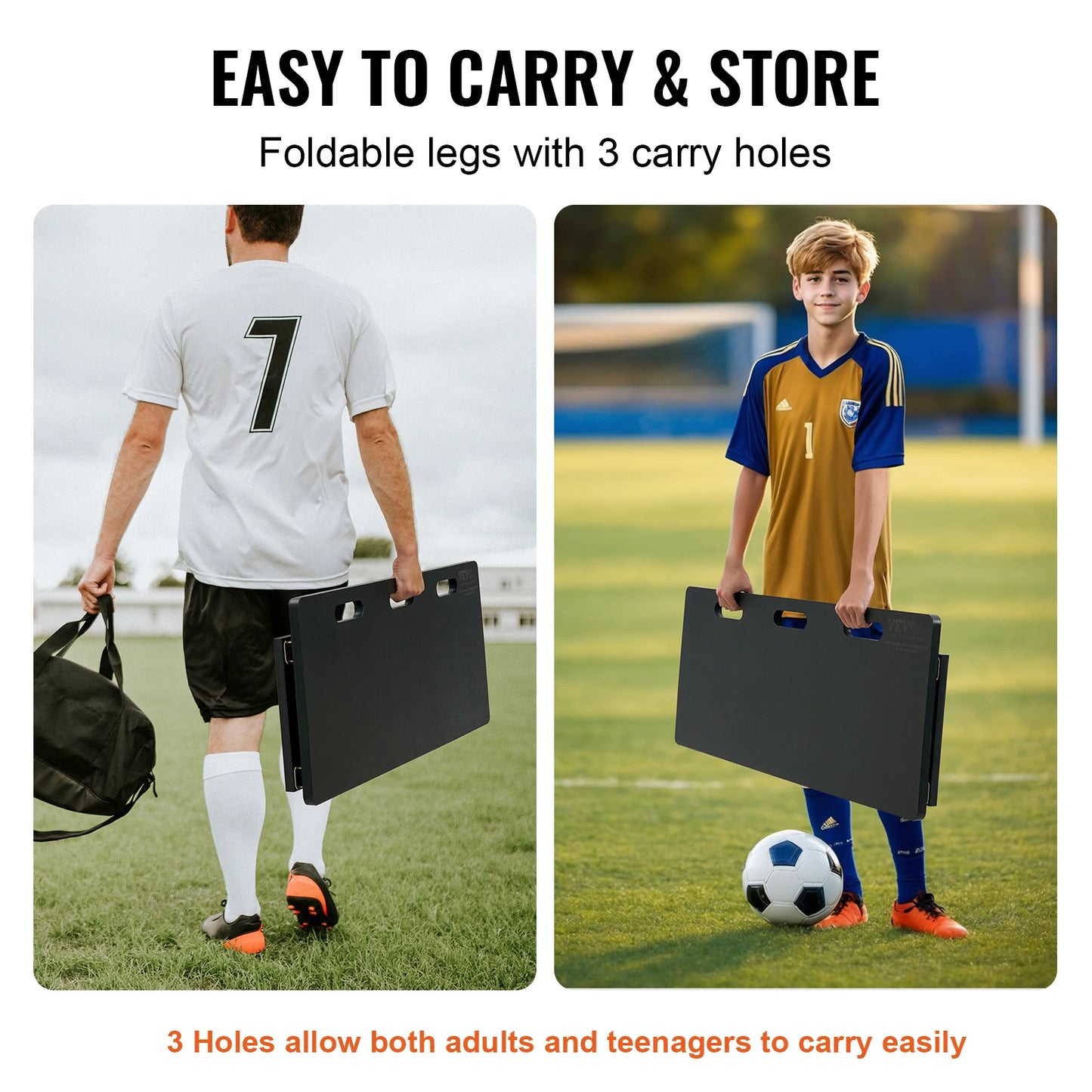 SucceBuy Soccer Rebounder Board Foldable for Passing and Shooting Practice