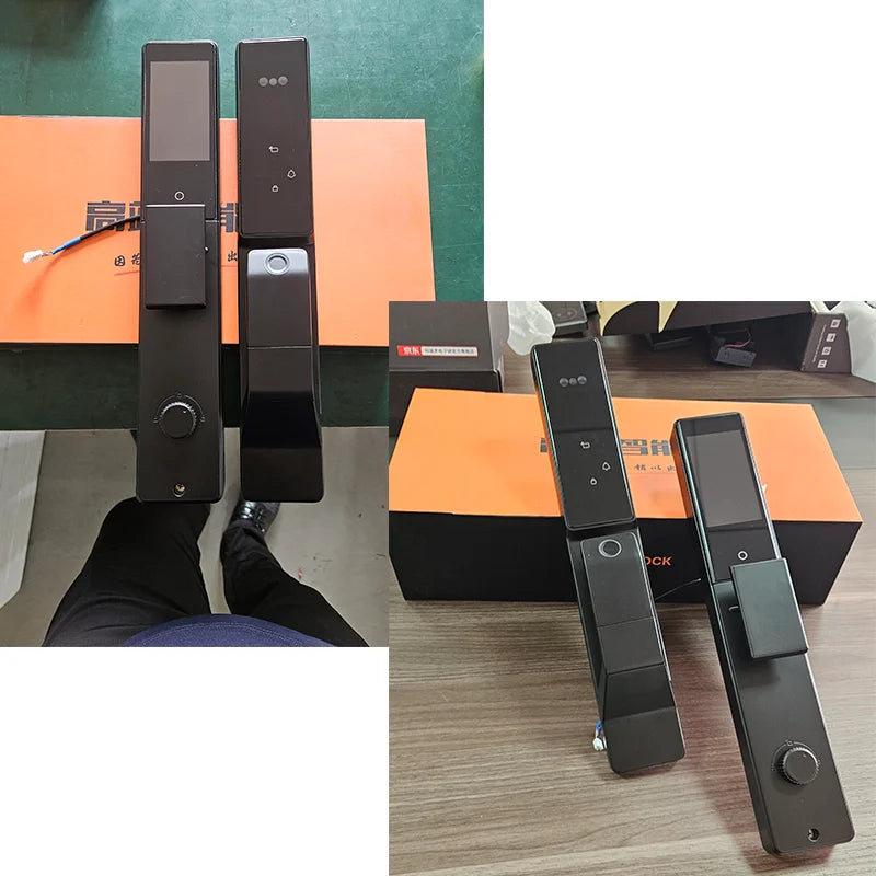 YKESDL Alexa Voice Control Smart Door Lock With 3D Face Recognition Camera