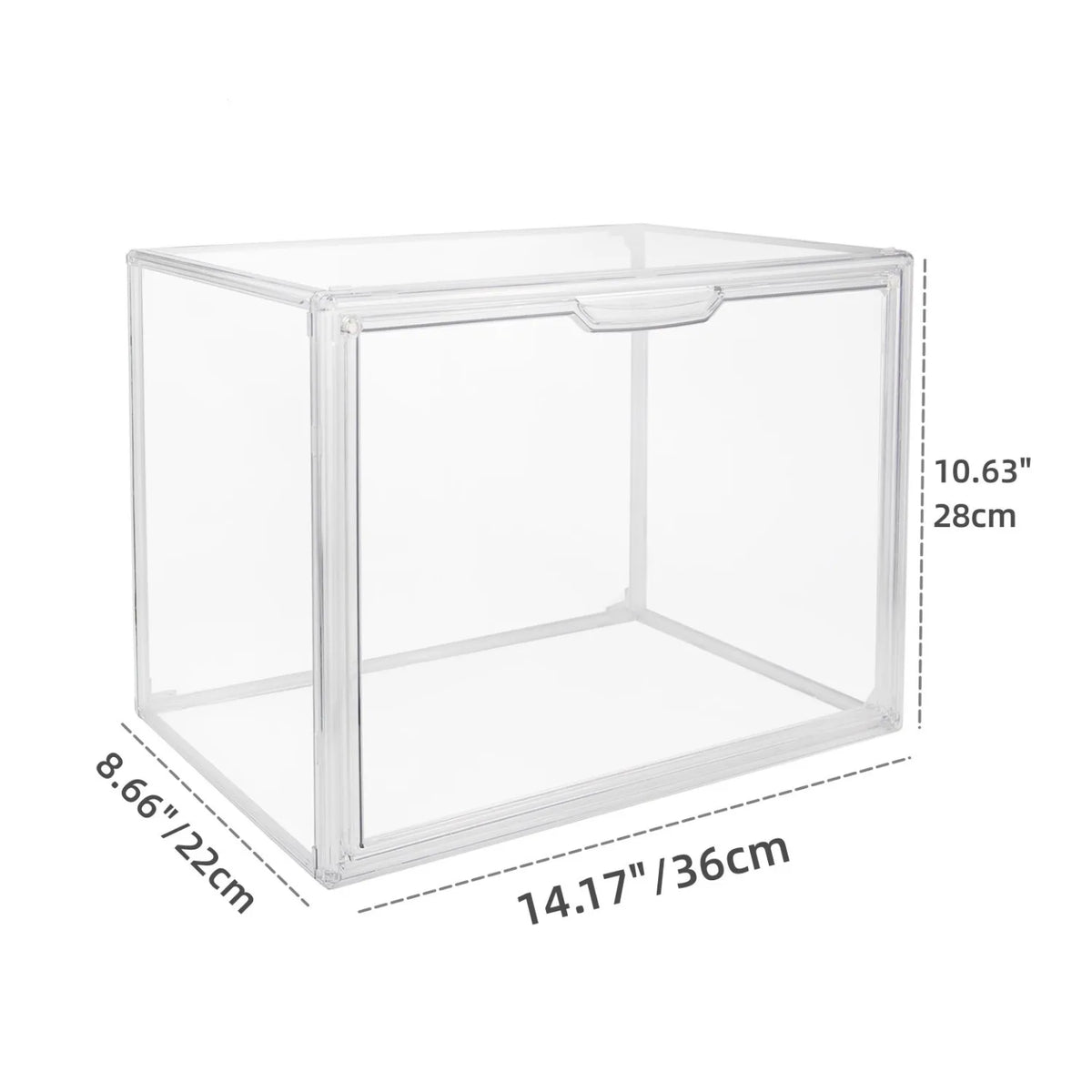 Acrylic Clear Stackable Storage Case Bin For Collectibles
