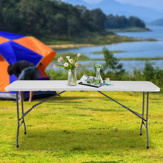 JHK Portable Folding Camping Table Heavy Duty With Carrying Handle