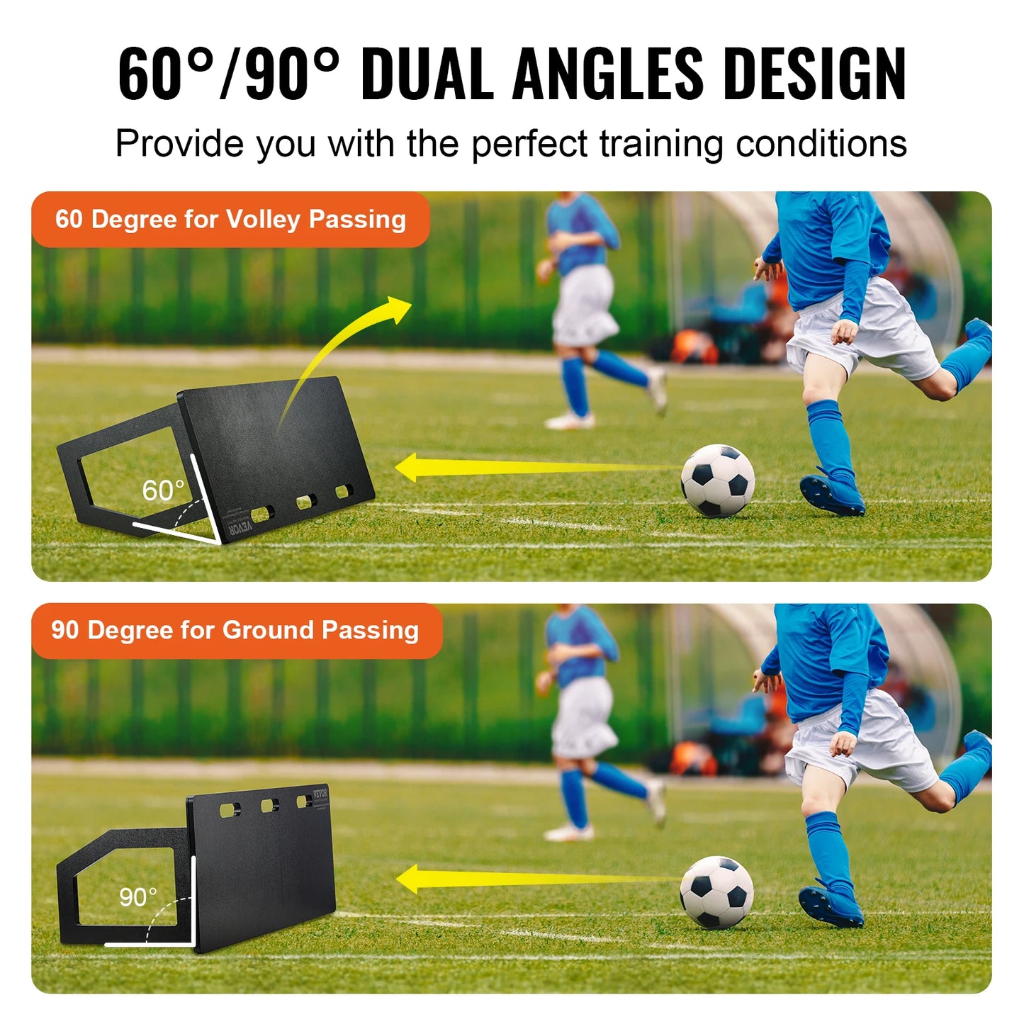 SucceBuy Soccer Rebounder Board Foldable for Passing and Shooting Practice