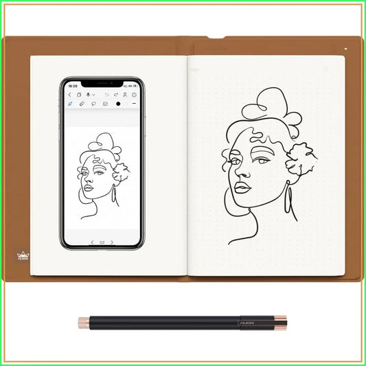 2-in-1 Digital Notebook Drawing Tablet With Battery-Free Pen