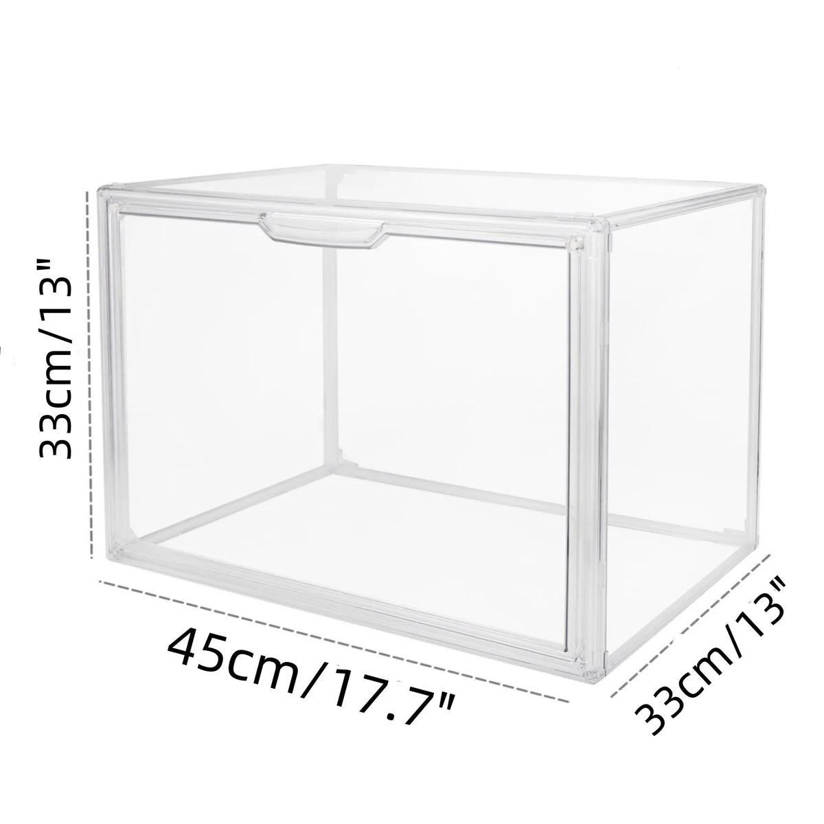 Acrylic Clear Stackable Storage Case Bin For Collectibles
