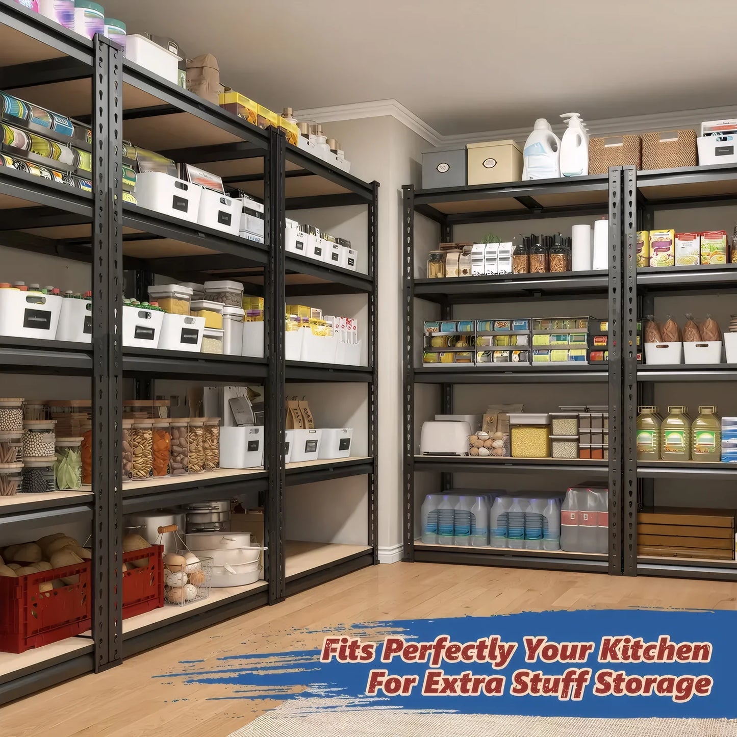 Heavy Duty Garage Shelving With Adjustable Shelves 2000 Lbs Capacity