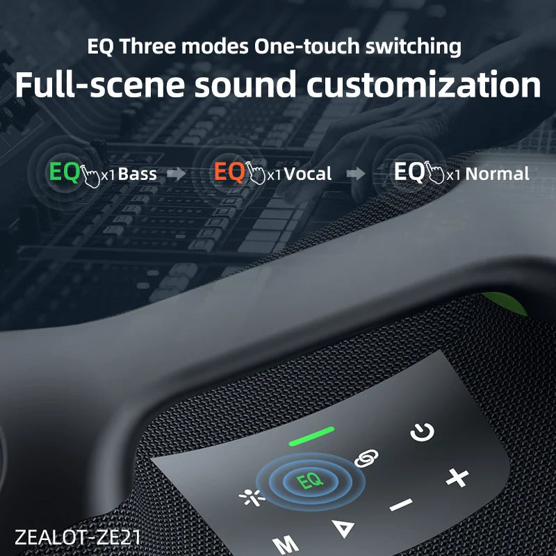 Zealot 250W Wireless Bluetooth Speaker High Volume Waterproof Design