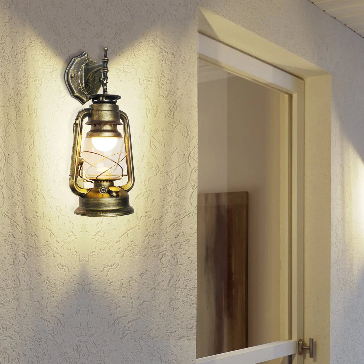 Retro Rustic Industrial Wall Sconce Lamp for Hallway and Bedroom