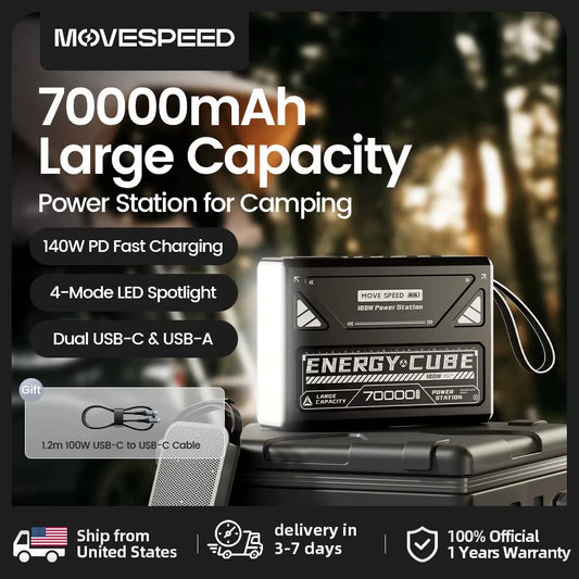 LED Camping Lantern 70000mAh Rechargeable Emergency Light For Outdoor Outage