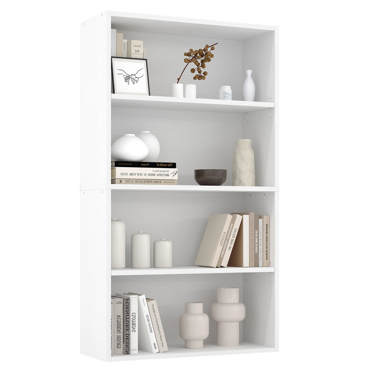 JHK Wooden Open Bookcase For Living Room And Office